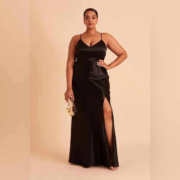 BNWT - Birdy Grey Black Satin Dress - 3X - Picture 3 of 4